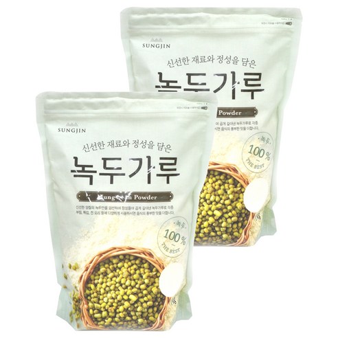 성진식품 녹두가루, 1kg, 2개