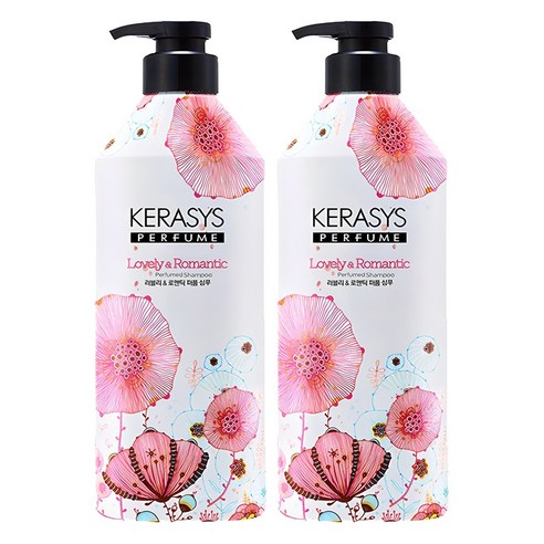 케라시스 퍼퓸 샴푸 러블리 앤 로맨틱, 980ml, 2개