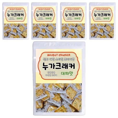 설화 대만 스타일 프리미엄 누가크래커 대파맛, 100g, 5개