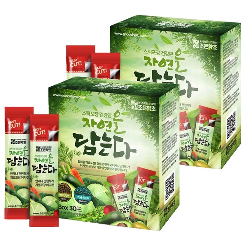조은약초 자연을 담는다 프리미엄 검은콩검은깨환 스틱, 2개, 90g