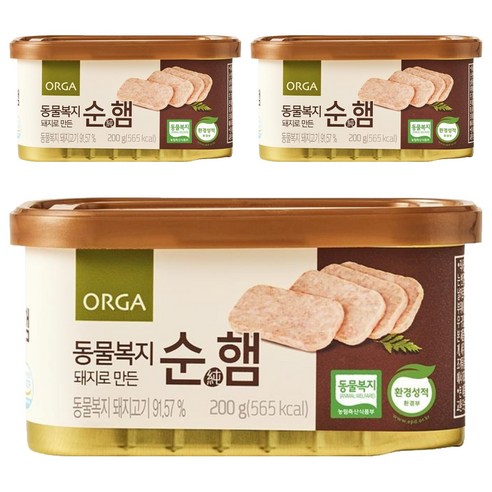 올가홀푸드 동물복지 돼지로 만든 순햄
