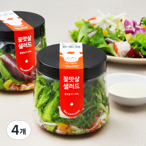 [로켓프레시] 세끼판다 꽃맛살 샐러드, 180g, 4개