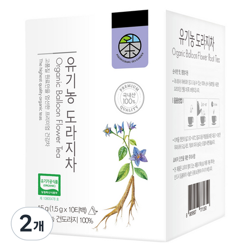 평창다원 유기농 도라지차, 1.5g, 10개입, 2개