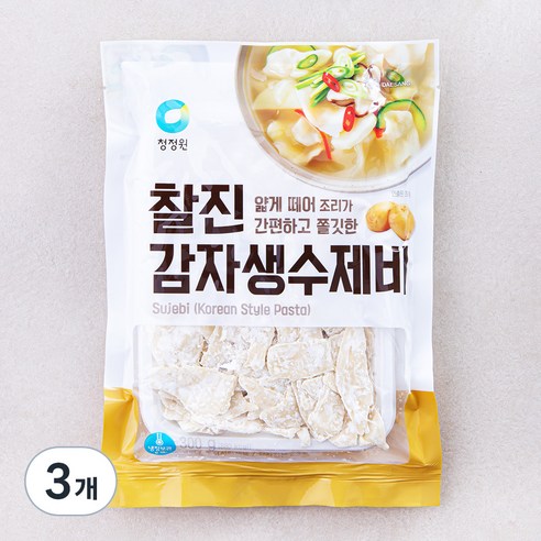 청정원 찰진 감자 생수제비 2~3인분