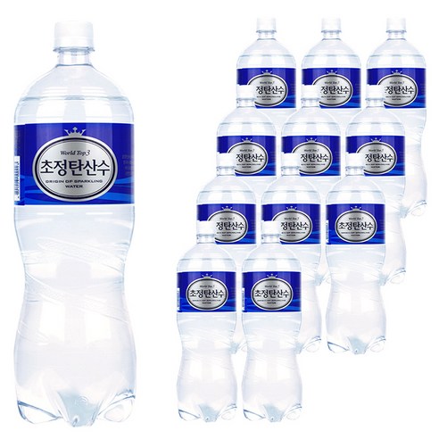 초정탄산수 플레인, 1.5L, 12개