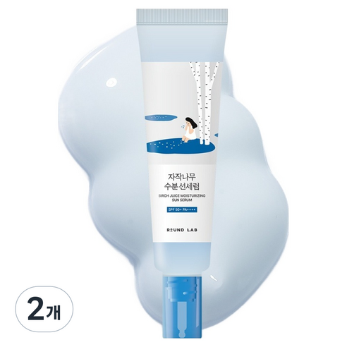라운드랩 자작나무 수분 선세럼 SPF50+ PA++++, 50ml, 2개
