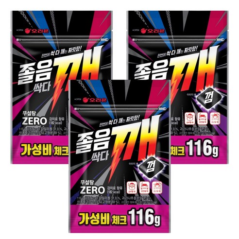 오리온 졸음싹다깨껌 리필