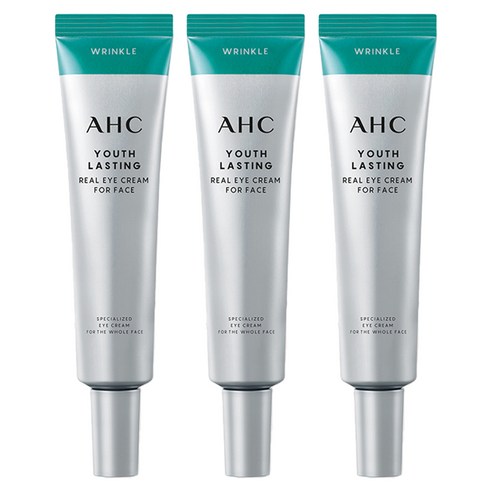AHC 유스래스팅 리얼 아이크림 포 페이스, 35ml, 3개