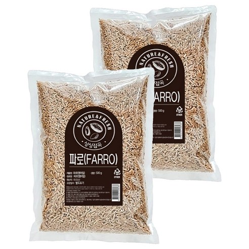 싱싱잡곡 파로, 500g, 2개
