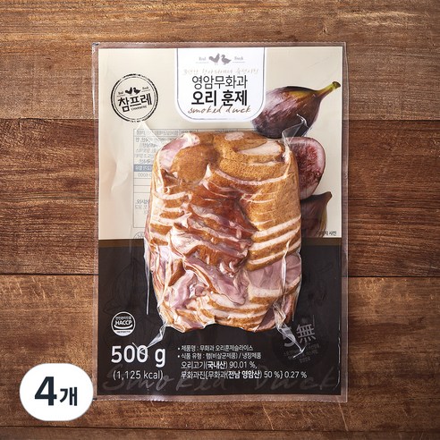 [로켓프레시] 참프레 무화과 오리훈제 슬라이스, 500g, 4개