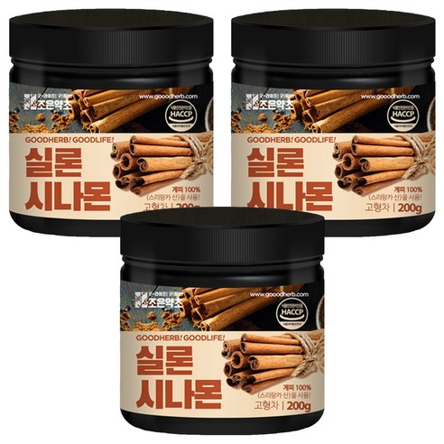 조은약초 실론 시나몬, 200g, 3개