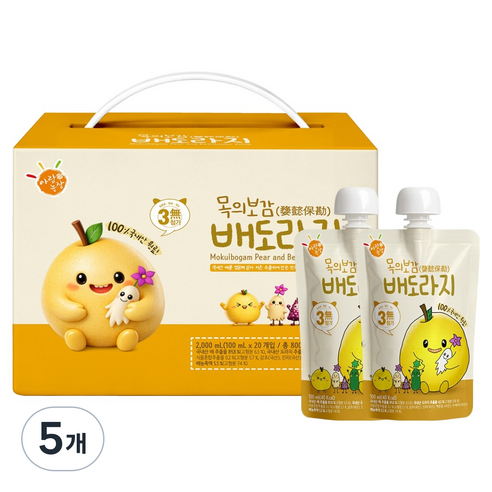 아람농장 목의보감 배도라지즙, 10L, 5개