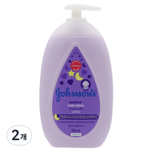 존슨즈베이비 베드타임 베이비 로션, 500ml, 2개