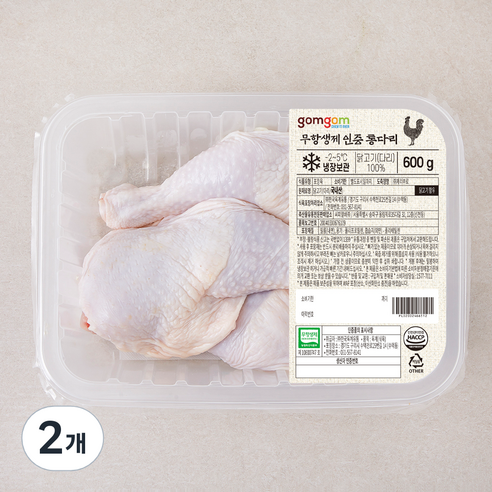 곰곰 무항생제 인증 통다리 (냉장)