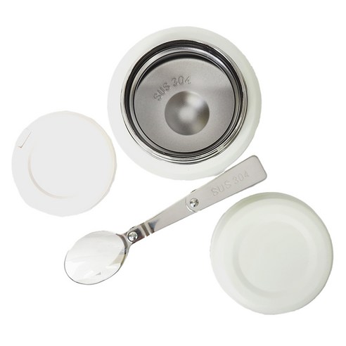FOOD JAR 보온 도시락 죽통, 아이보리, 500ml, 1개
