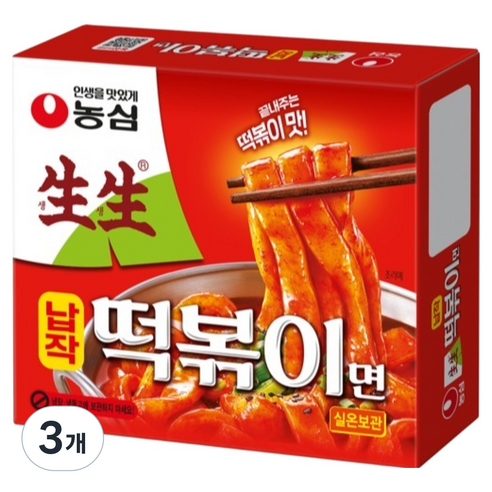 농심 생생 납작 떡볶이면