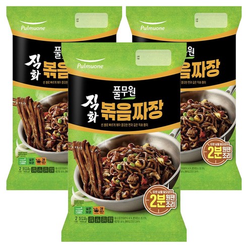 풀무원 직화 볶음 짜장 2인분 512.8g
