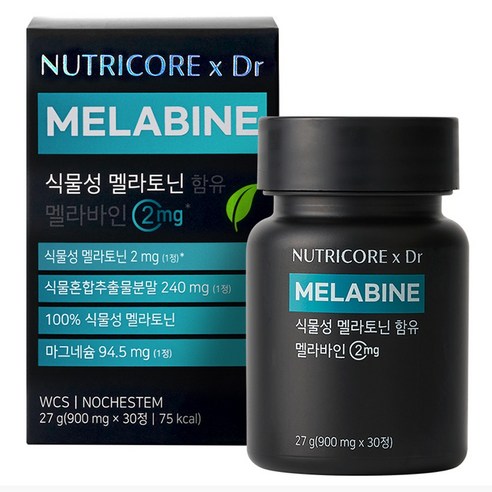 뉴트리코어 식물성 멜라토닌 함유 멜라바인