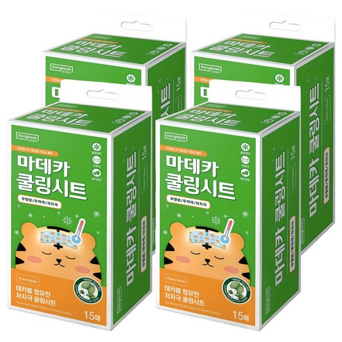 동국제약 마데카 쿨링시트, 15개입, 4개