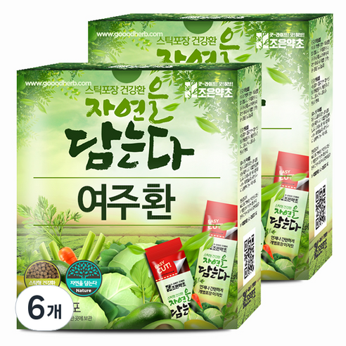 굿허브 조은약초 자연을 담는다 스틱형 여주환, 90g, 6개