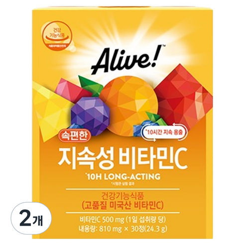 얼라이브 속편한 지속성 비타민C 24.3g