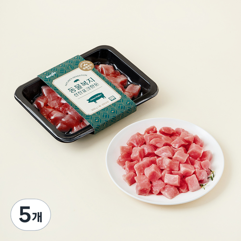 선진포크한돈 동물복지 등심 카레용 (냉장), 300g, 5개
