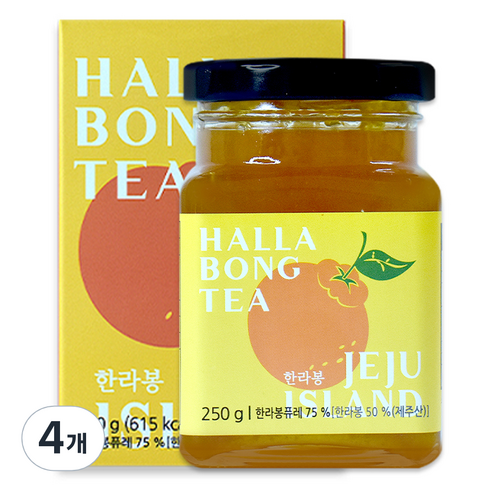 제주담움 한라봉 과일차, 250g, 1개입, 4개
