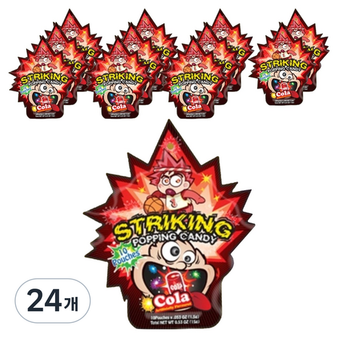 스트라이킹 팝핑캔디 콜라맛, 24개, 15g