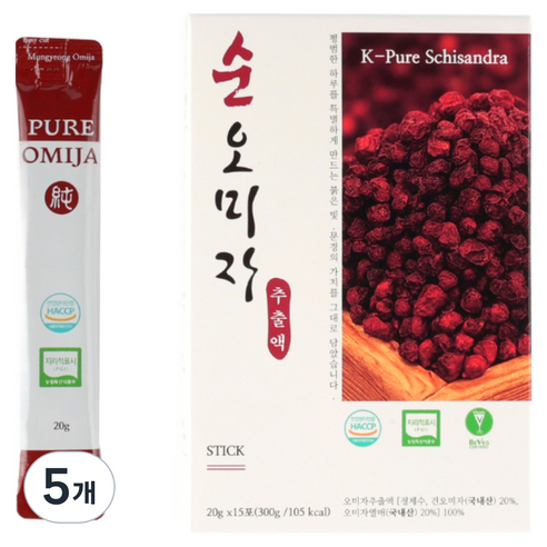 문경몰 국내산 순오미자 냉침 추출액 스틱, 75개, 20g