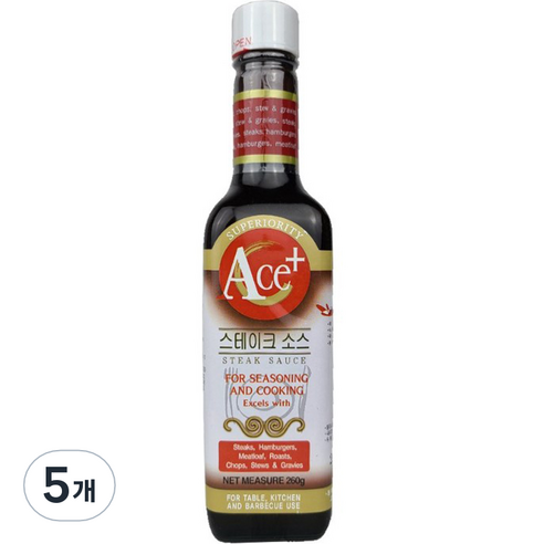 코리아제니스 ACE 플러스 스테이크소스, 260g, 5개