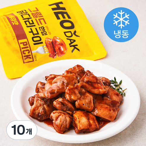 [로켓프레시] 허닭 PICK 그릴드 한입 닭다리구이 바베큐맛 (냉동)