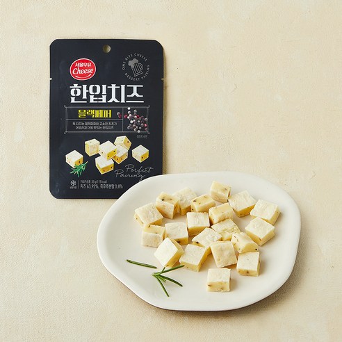 [로켓프레시] 서울우유 치즈 한입치즈 블랙페퍼