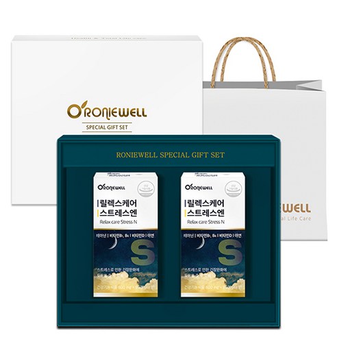 로니웰 릴렉스케어 스트레스엔 선물세트 + 쇼핑백