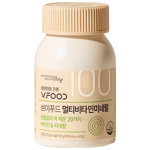 브이푸드 멀티비타민 미네랄, 60정, 1개