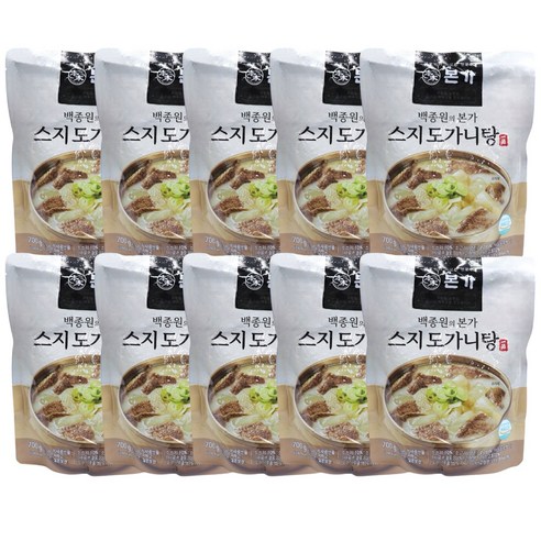 백종원 *[백종원 본가] 스지도가니탕 700g *10팩