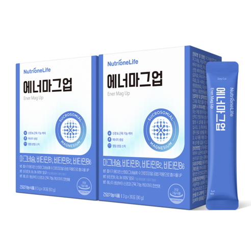 [무료배송/오늘출발] 뉴트리원라이프 에너마그업, 에너지 마그네슘 신경 근육 기능 케어