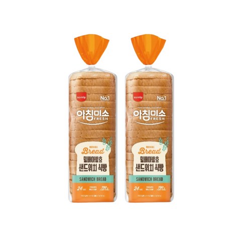 [JH삼립] 모닝데이 토스트샌드위치식빵 768g 2봉