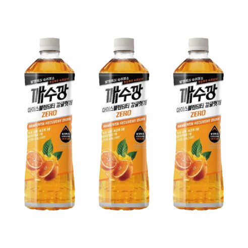 깨수깡 아이스블렌딩티 감귤헛개 제로