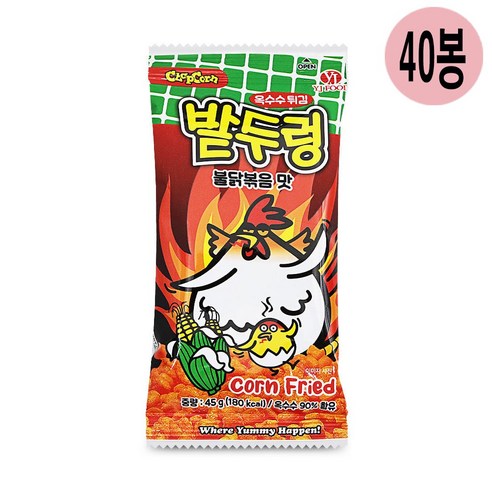 밭두렁 불닭볶음맛, 40개, 45g