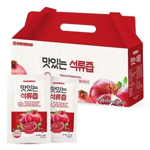 100% 석류즙 70ml x 100포 착즙원액 무첨가 대용량 파 law*768aP, 70ml, 100개