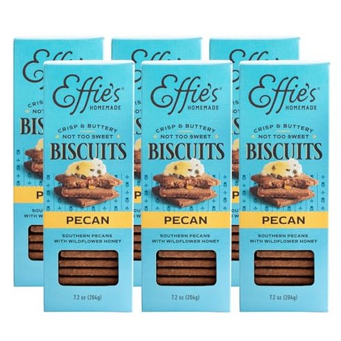 에피스 홈메이드 비스킷 - 피칸 - 6개 팩 Effie's Homemade Biscuits - Pecan - 6 Pack