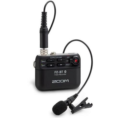 ZOOM F2-BTB 32bit 줌 필드 레코더 블랙 블랙 초소형 경량 웨어러블 레코더