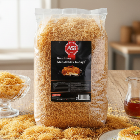 [당일발송] 구운 볶은 카다이프 터키 튀르키예 ASI 두쫀쿠 두바이초콜릿 재료, 1개, 2kg