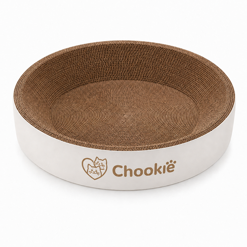 츄키(Chookie) 포근보울 B골 대형 스크래쳐, 1개, 브라운