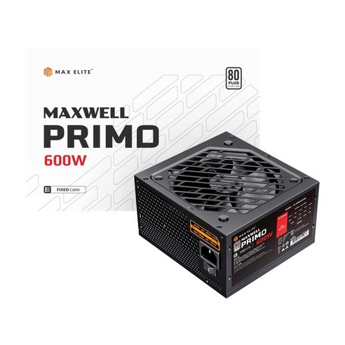 맥스엘리트 MAXWELL PRIMO 600W 80PLUS스탠다드 플랫 파워-ATX