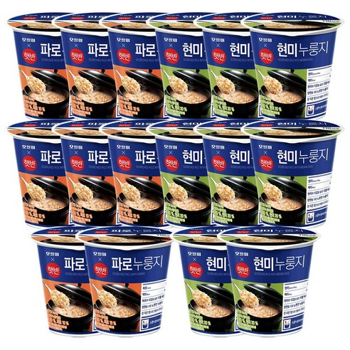 오쌀미 햇반누룽지30g (파로+현미), 8세트, 60g
