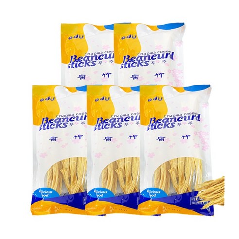 대화 푸주(부죽) 건두부 훠궈 마라탕사리 무침요리 콩제품, 200g, 5개