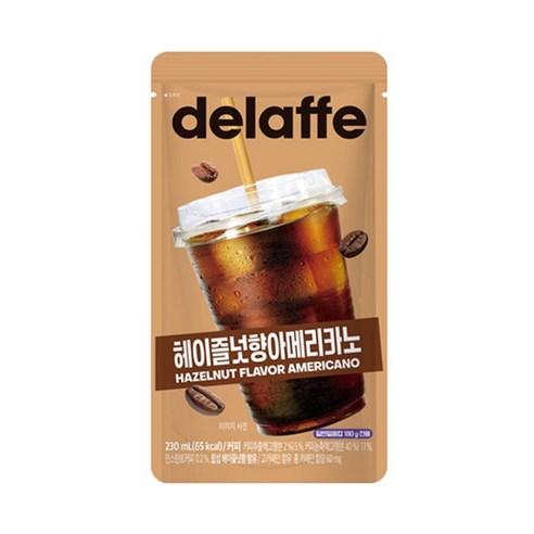 델라페 헤이즐넛향아메리카노 파우치 230ml x 20개
