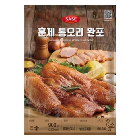 사세통상 훈제 통오리완포900g 10개 1박스