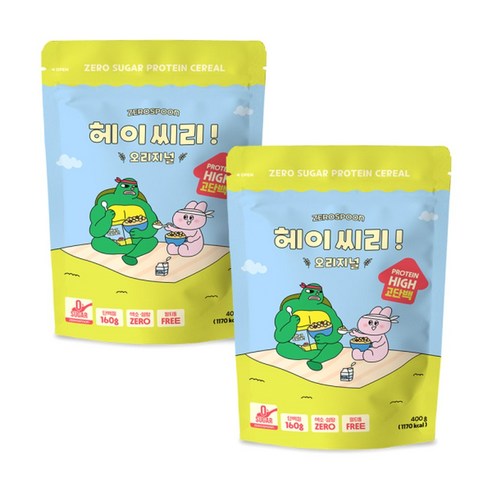 헤이씨리 제로스푼 무설탕 프로틴 그래놀라 오리지널 시리얼